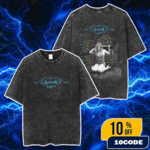 Addison Rae The Addison Tour 2025 With Tour Dates Backprint Washed Two Sides T-Shirt