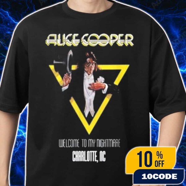 Alice Cooper Welcome To My Nightmare World Tour 2025 At Charlotte NC Unisex T-Shirt