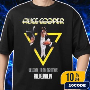 Alice Cooper Welcome To My Nightmare World Tour 2025 At Philadelphia PA Merch Merch Unisex T-Shirt
