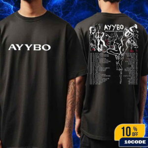 Ayybo 2025 Summer Fall Dates List Tour Fans Gift Classic T-Shirt Two Sides