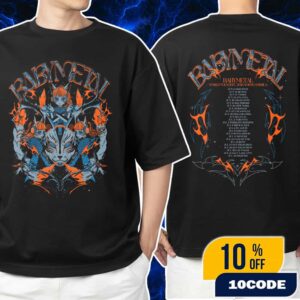 Babymetal 123 Thunder Tee Version World Tour 2025-2026 North American With Tour Dates Backprint Unisex T-Shirt