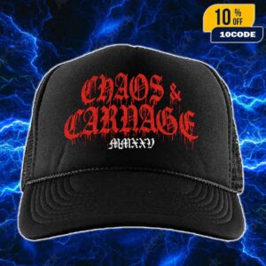 Chaos And Carnage 2025 Tour Trucker Hat-Cap Merch New Arrivals