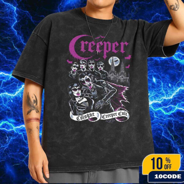 Creeper Cologne Creeper Cult Show At MTC On June 25th 2025 Wash Tee Shirt