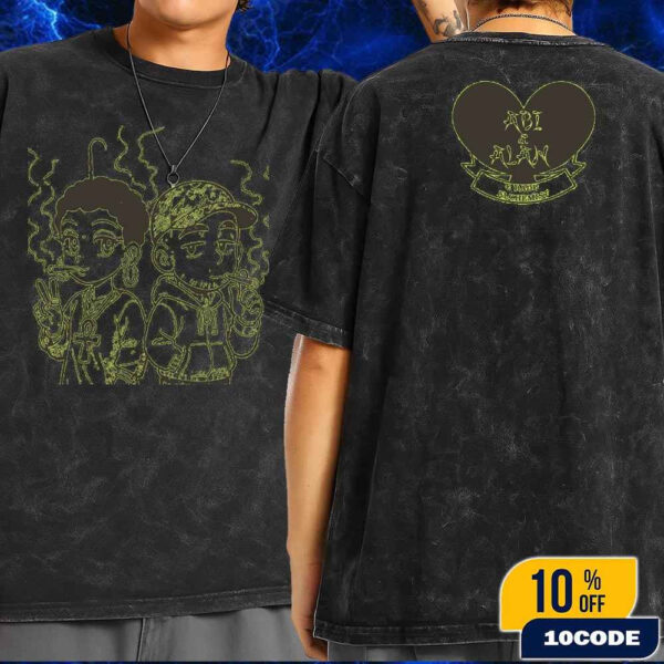 First Single In Collab Album Erykah Badu The Alchemist By Abi And Aland Release On June 20 2025 Wash Tee Shirt Two Sides