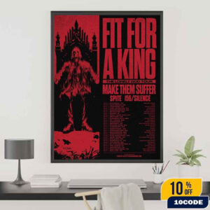 Fit For A King The Lonely God Tour 2025 USA On Oct Nov And Dec With Make Them Suffer And Spite 156 Silence Fan Gifts Home Decor Poster Canvas