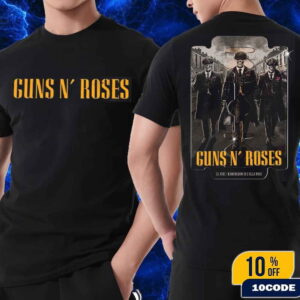 Guns N Roses Birmingham UK 2025 Tour Event Poster At Villa Park On June 23 2025 Peaky Blinders Inspired Razor Art Work Classic T-Shirt