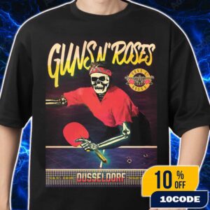 Guns N’ Roses Poster Event Tour Artwork June 18 2025 At Dusseldorf Germany Merkur Spiel-Arena Merch Unisex T-Shirt