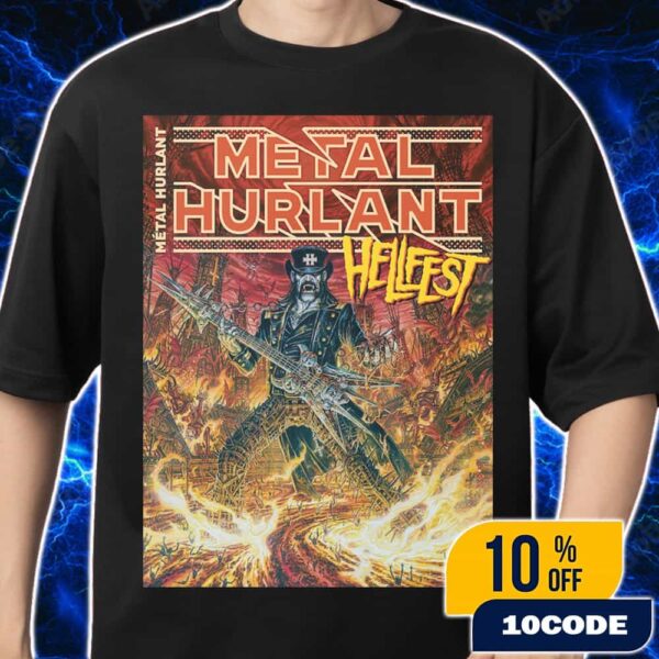 Hellfest 2025 Official Merch Hors-Serie Hellfest x Metal Hurlant Poster Limited Edition Merch Unisex T-Shirt