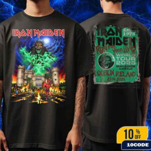 Iron Maiden Run For Your Lives Tour 2025 Event Tee Malahide Castle Dublin Ireland On June 25 2025 Merch Classic T-Shirt Two Sides