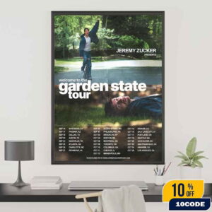 Jeremy Zucker Welcome To The Garden State Tour 2025 Dates List Home Decor Poster Canvas