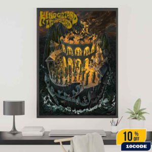 King Gizzard And The Lizard Wizard Phantom Island Album Cover Art 2025 Fan Gifts Home Decor Poster Canvas