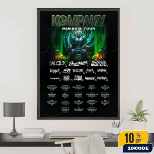 Kompany Nemesis Tour 2025 Tour Dates Full Line Up Home Decor Poster Canvas