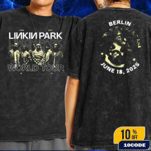 Linkin Park Berlin Germany From Zero World Tour 2025 Exclusive Merch Tee At Olympiastadion On June 18th Fan Gifts Classic Wash T-Shirt
