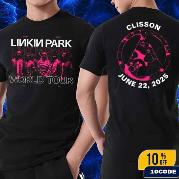 Linkin Park From Zero World Tour 2025 Hellfest At Clisson France On June 22 Merch T-Shirt Two Sides