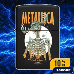 Metallica Commemorate Load Remastered Until It Sleeps Limited Edition Numbered Screen Printed Poster Artwork By Luke Preece Lighter Box
