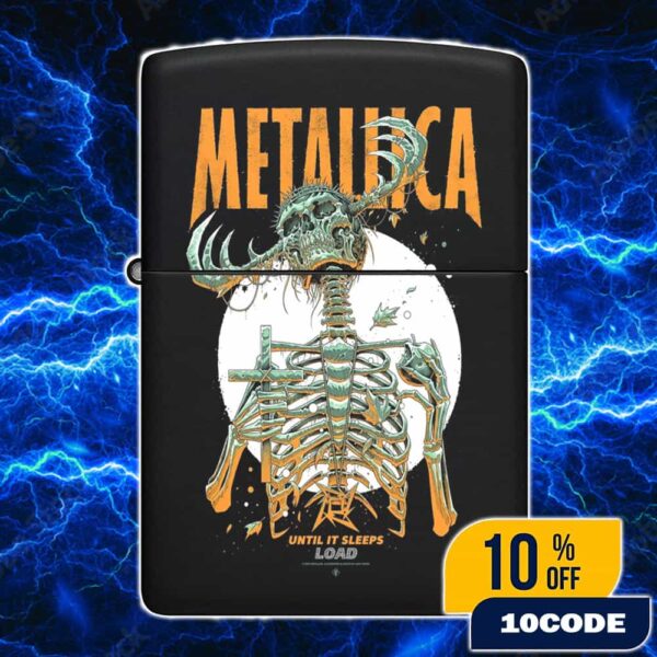 Metallica Commemorate Load Remastered Until It Sleeps Limited Edition Numbered Screen Printed Poster Artwork By Luke Preece Lighter Box