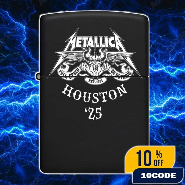 Metallica M72 Houston Full Speed Or Nothing Est 1981 Logo 2025 North American Tour Lighter Box