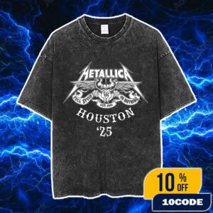 Metallica M72 Houston Full Speed Or Nothing Est 1981 Logo 2025 North American Tour Vintage Washed Unisex T-Shirt