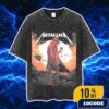 Judas Priest Shield Of Pain Tour 2025 Shield Wings With Tour Dates Backprint Merch Unisex Two Sided Washed T-Shirt
