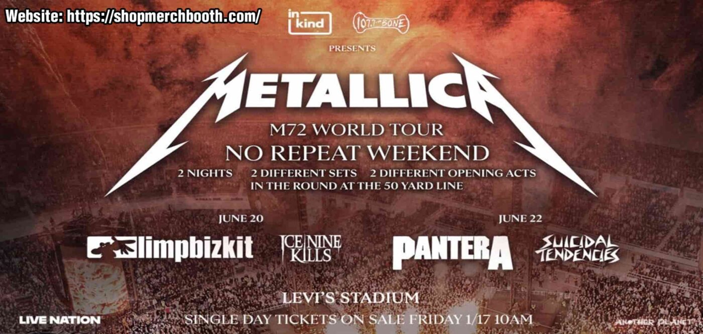 Metallica M72 Santa Clara June 20 22 2025 At Levi's Stadium Banner Post