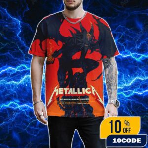 Metallica M72 Santa Clara North American Tour June 20-22 2025 At Levi’s Stadium California Pop-Up Shop Poster Artwork By Vance Kelly All Over Print Graphic T-Shirt, Hoodie