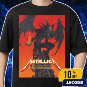 Metallica M72 Santa Clara North American Tour June 20-22 2025 At Levi’s Stadium California Pop-Up Shop Poster Artwork By Vance Kelly Merch Unisex T-Shirt