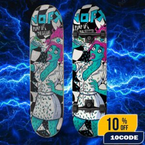 Official NOFX Pump Up The Valuum Skate Deck Skateboard Merchandise