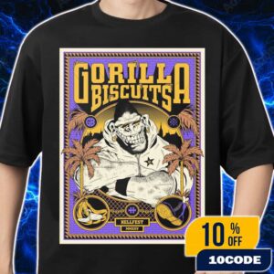 Official Screen Prints Gorilla Biscuits Poster Design Artwork By FREAK CITY At Hellfest June 19-22 2025 At Clisson France Merch Unisex T-Shirt