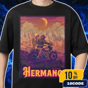 Official Screen Prints Hermano At Hellfest June 19-22 2025 At Clisson France Poster Design Artwork By Douwe Dijkstra Merch Unisex T-Shirt