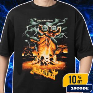 Official Screen Prints Judas Priest Band At Hellfest June 19-22 2025 At Clisson France Poster Design Artwork By Max Loffler Unisex T-Shirt