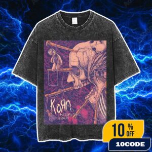 Official Screen Prints Korn Band At Hellfest June 19-22 2025 At Clisson France Poster Design Artwork By Sinpiggyhead Vintage Washed Unisex T-Shirt