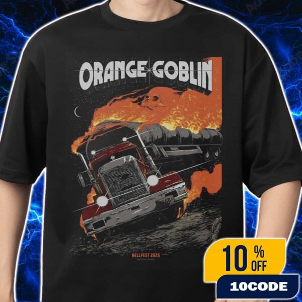 Official Screen Prints Orange Goblin Band Poster Design Artwork By JOHRICE At Hellfest June 19-22 2025 At Clisson France Merch Unisex T-Shirt