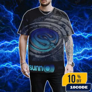 Official Screen Prints Sunn O))) At Hellfest June 19-22 2025 At Clisson France Poster Design Artwork By JOHRICE All Over Print Graphic T-Shirt, Hoodie