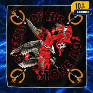 Queens Of The Stone Age Official Band Too Many People Bandana Merch
