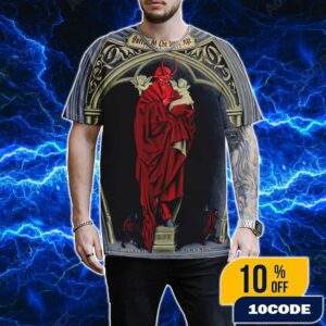 Queens Of The Stone Age The End Is Nero Tour Poster Show Limited June 10 2025 At Boston MA MGM Music Hall At Fenway All Over Print Graphic T-Shirt, Hoodie