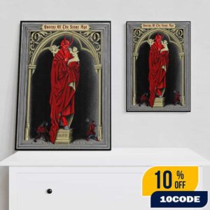 Queens Of The Stone Age The End Is Nero Tour Poster Show Limited June 10 2025 At Boston MA MGM Music Hall At Fenway Poster Canvas