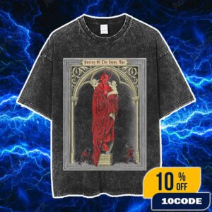Queens Of The Stone Age The End Is Nero Tour Poster Show Limited June 10 2025 At Boston MA MGM Music Hall At Fenway Vintage Washed Unisex T-Shirt