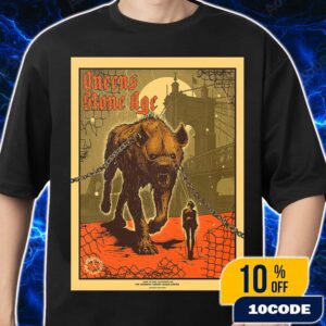 Queens Of The Stone Age The End Is Nero World Tour Poster Artwork By Dido Peshev June 18 2025 At Cincinnati OH The Andrew J Brady Music Center Merch Unisex T-Shirt