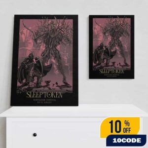 Sleep Token Take The Stage At The Download Festival June 13-15 2025 At Donington Park UK Poster Artwork By ChrisHardy Design Poster Canvas