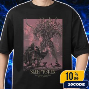 Sleep Token Take The Stage At The Download Festival June 13-15 2025 At Donington Park UK Poster Artwork By ChrisHardy Design Unisex T-Shirt