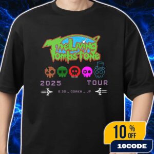 The Living Tombstone TLT World Tour June 30 2025 At Osaka Japan Logo Merch Unisex T-Shirt