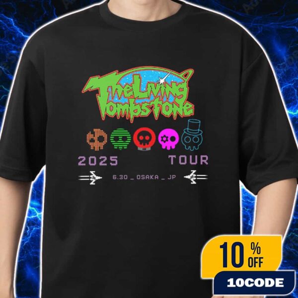 The Living Tombstone TLT World Tour June 30 2025 At Osaka Japan Logo Merch Unisex T-Shirt