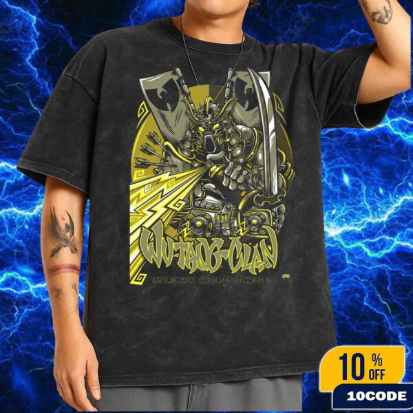 Wu Tang Clan Los Angeles California 2025 Concert Poster At Crypto Arena On June 22 2025 Wash Tee Shirt