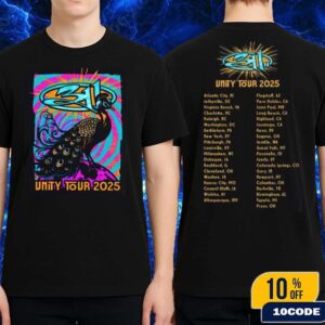 311 Band Unity Tour Dates List 2025 Exclusive Tee Psychedelic Peacook Merch Fan Gifts Classic Two Sides T-Shirt
