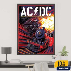 ACDC PWR Up Madrid Spain 2025 Venue Poster At Riyadh Air Metropolitano On July 12 And 16 Fan Gifts Home Decor Poster Canvas