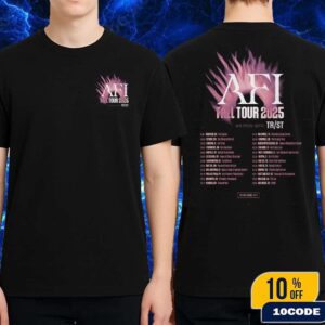 AFI Fall Tour 2025 With TRST Tour Dates Fan Gifts Classic T-Shirt Two Sides