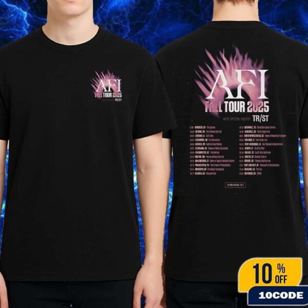 AFI Fall Tour 2025 With TRST Tour Dates Fan Gifts Classic T-Shirt Two Sides
