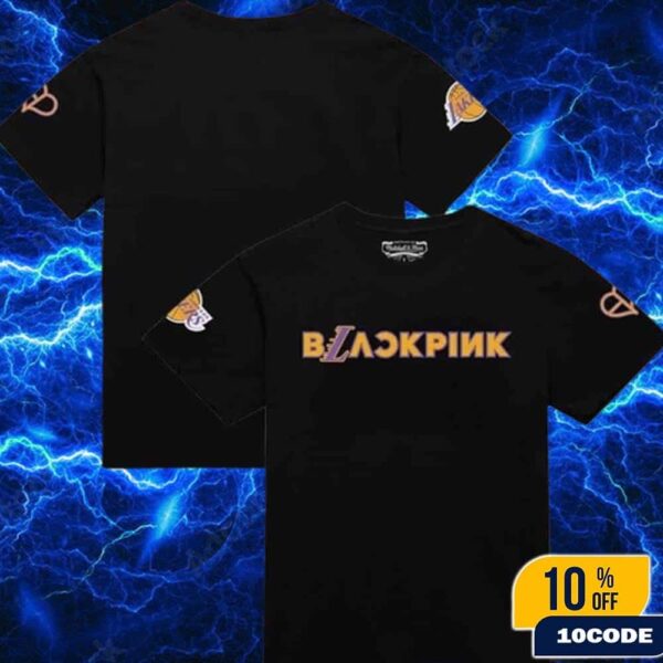 BLACKPINK In Your Area NBA Collaboration Los Angeles Lakers Mitchell And Ness Merch T-Shirt Unisex Two Sides