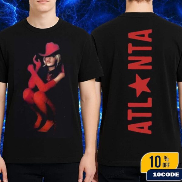 Beyonce Atlanta 2025 Cowboy Carter World Tour Merch Tee Red Western On July 12 At Mercedes-Benz Stadium Classic Two Sides T-Shirt