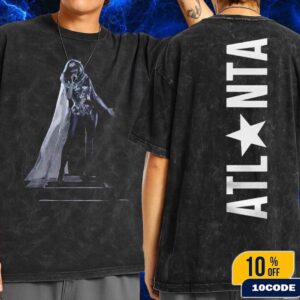 Beyonce Atlanta 2025 Cowboy Carter World Tour Merch Tee Renaissance Cape Stage Moment On July 12 At Mercedes-Benz Stadium Wash Two Sides T-Shirt